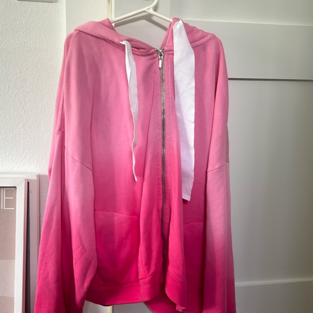 Roller rabbit pink zip up